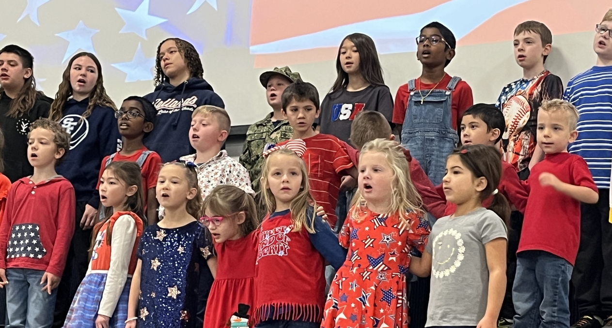 children singing